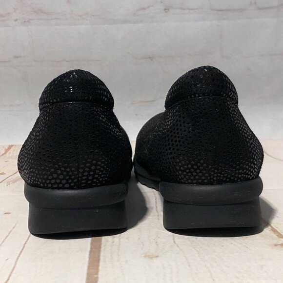 VANELi SPORT WOMEN'S SUEDE SHIMMERY BLACK PATTERN SLIP ON SHOES COMFORT SIZE 7.5 - Picture 5 of 13